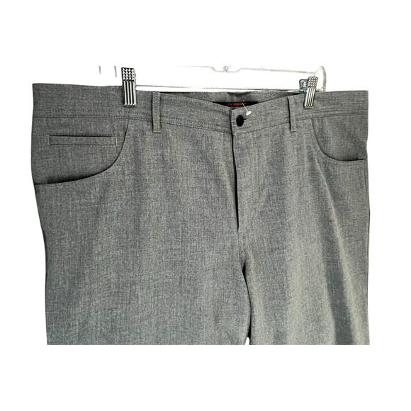 Alberto Ceramica Stone Pants Men 40x34 Gray Modern Fit Straight Leg Smart Casual - Picture 2 of 14